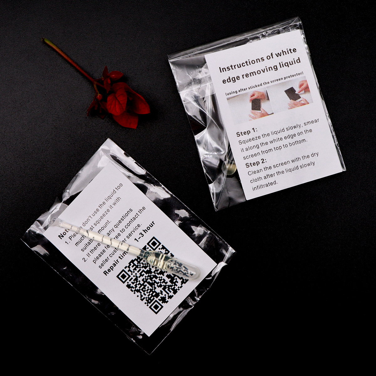 white Edge Elimination liquid (English version) Instruction manual White Edge Treatment liquid white filling liquid Film Specification drawing