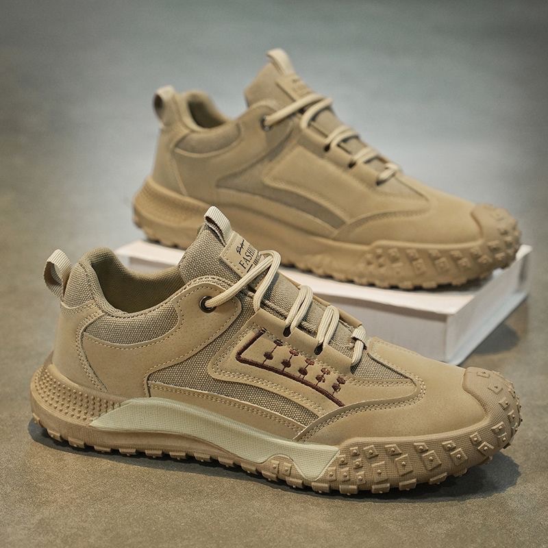 New men's spring and summer breathable work safety shoes, men's anti-slip and wear-resistant construction site work sports and casual hiking shoes Specification drawing