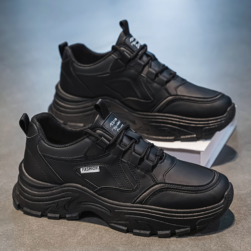 Autumn new breathable white sneakers for men, Korean style, trendy and versatile thick-soled sports shoes, casual running dad shoes for men Application Scenario