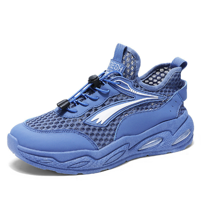 New breathable and perforated mesh men's shoes for summer, trendy and versatile men's sports shoes, casual dad shoes for teenagers Item Picture