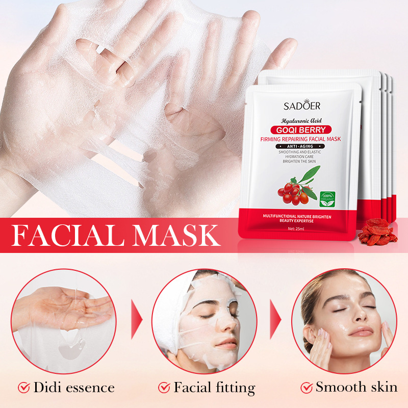 SADOER Goji Berry Anti-Wrinkle, Firming and Repairing Mask, Firming, Moisturizing, Lifting and Hydrating Mask, cross-border export Application Scenario