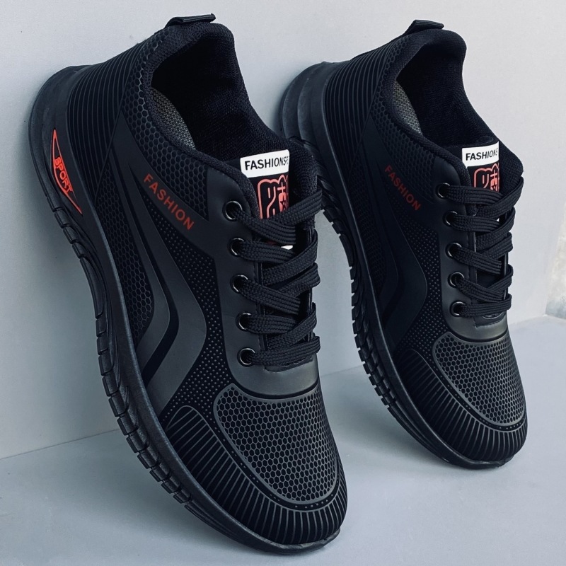 Men's soft leather casual single shoes for autumn and winter 2025, black work and dirt-resistant travel shoes details Picture