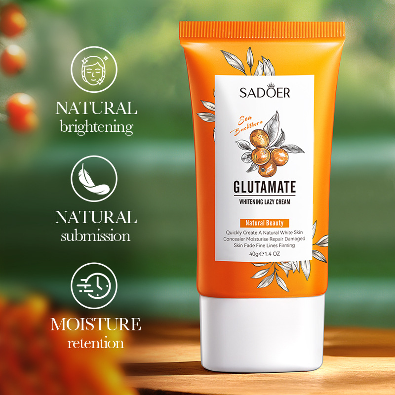 SADOER Sea Buckthorn Glutamic Acid Plain Skin Cream Brightening, Moisturizing and Nourishing Water Cream Cross-border export wholesale details Picture