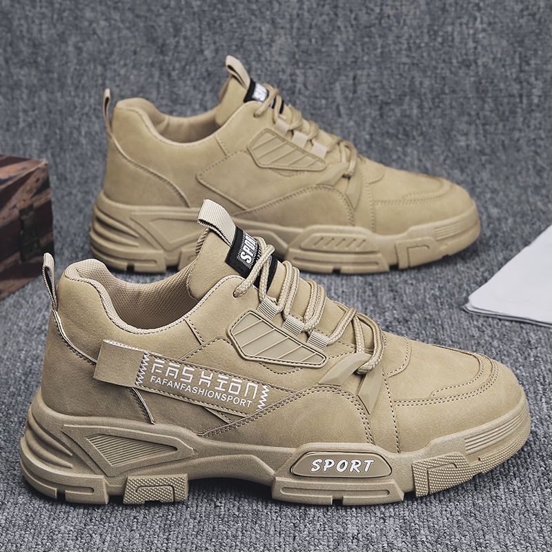 New breathable and waterproof work shoes for men, construction site work shoes, thick-soled sports board shoes and trendy shoes for the autumn of 2024 Application Scenario