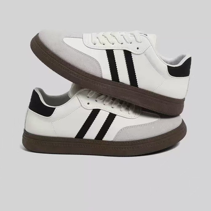De Xun Shoes Women's 2025 New bestsellers: thick-soled, versatile white sneakers, retro Forrest Gump shoes, casual sports board shoes Specification drawing