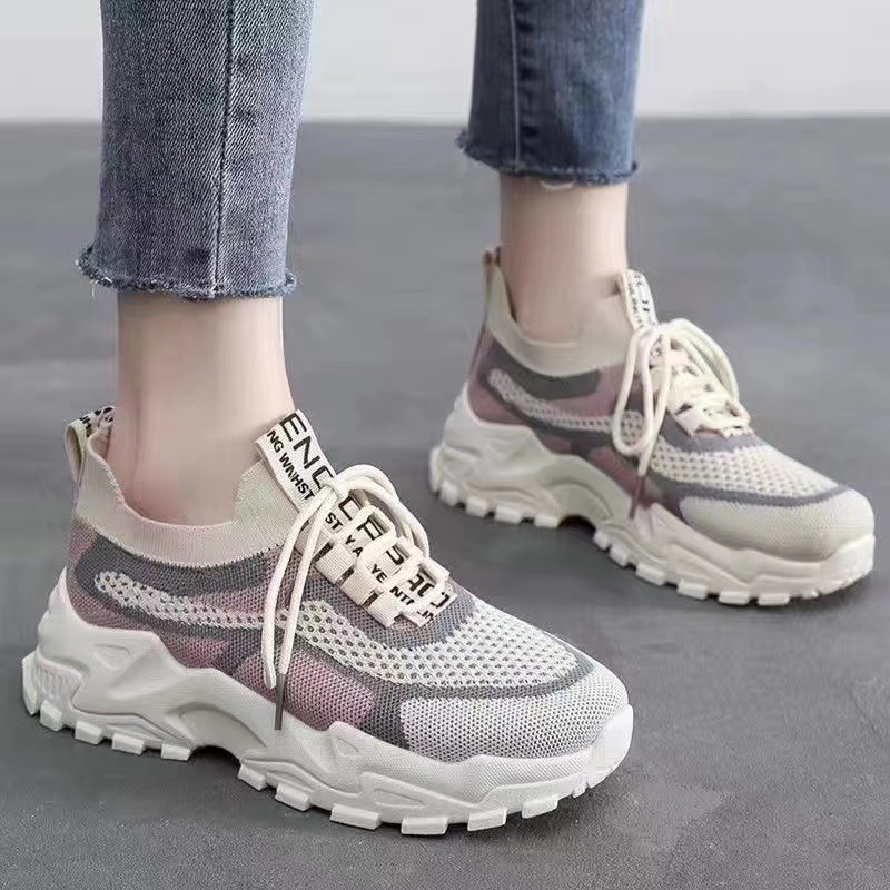 New Spring 2025 shoes: Women's breathable casual shoes, student fashion dad shoes, wholesale sports shoes from the manufacturer details Picture