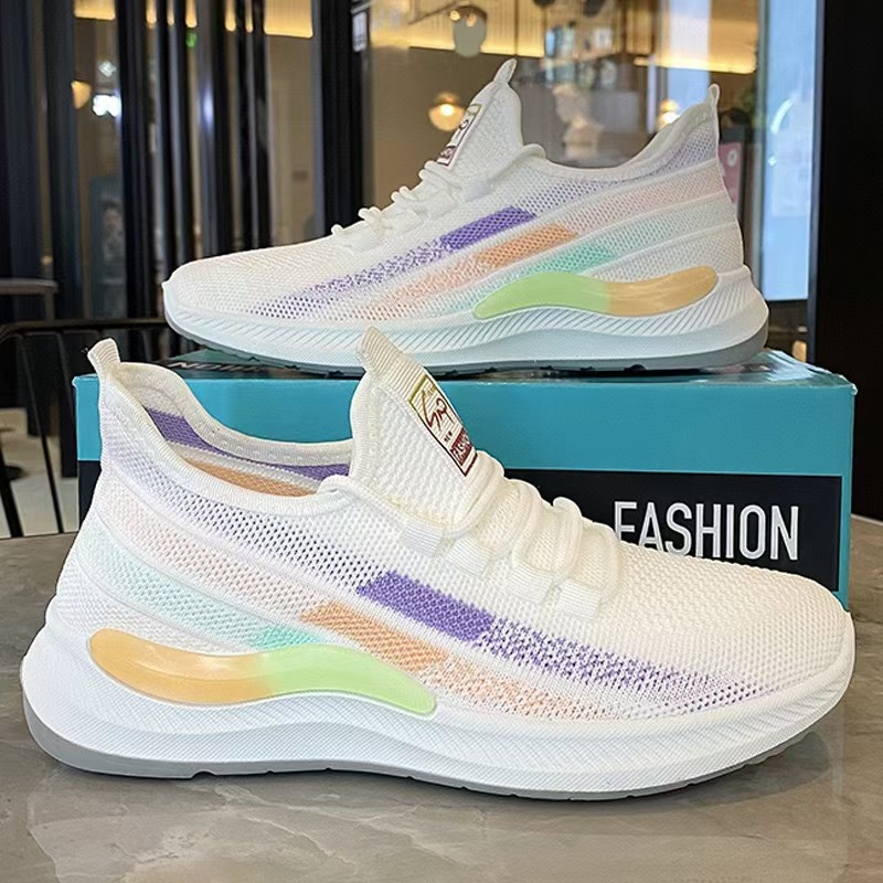 The 2025 summer new low-top women's woven mesh casual, breathable, lightweight and sporty women's shoes are a bestseller in foreign trade full figure
