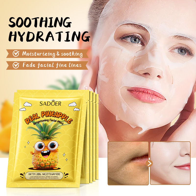 Cross-border wholesale of SADOER anime plant fruit Facial mask and hydrating mask details Picture