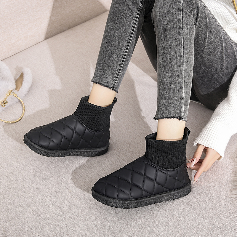 Wholesale of new 2024 women's snow boots, winter casual shoes, fleece cotton boots and lazy bean shoes Application Scenario