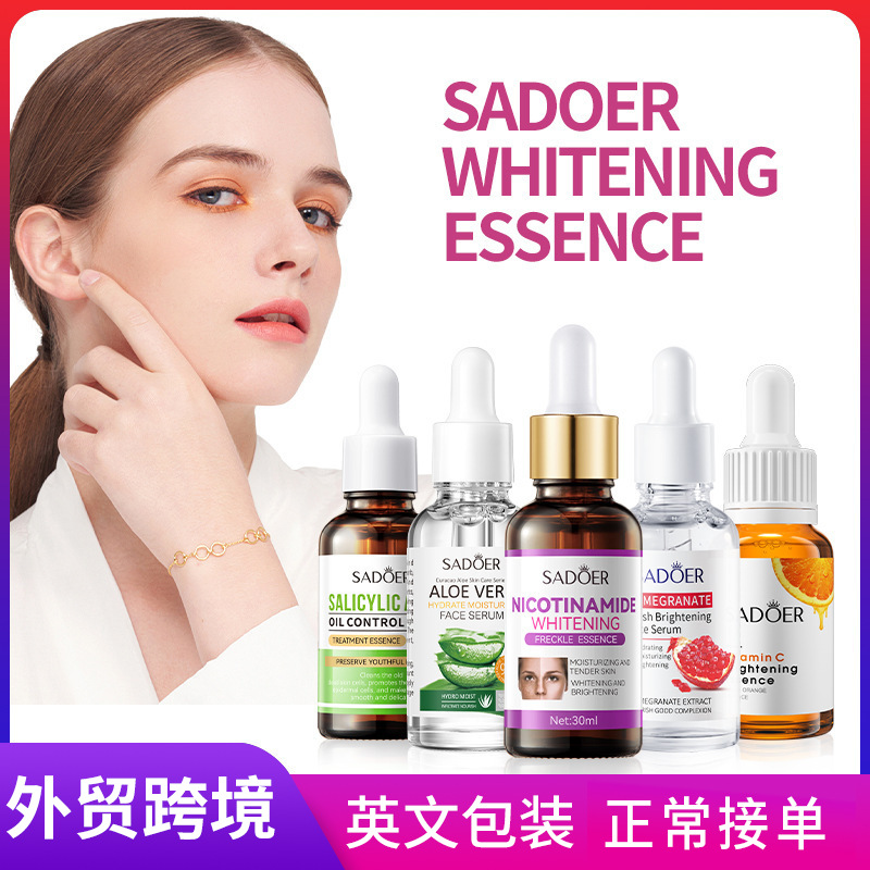 Cross-border wholesale of SADOER niacinamide Whitening and freckle-removing Essence and hydrating Essence series in full English full figure