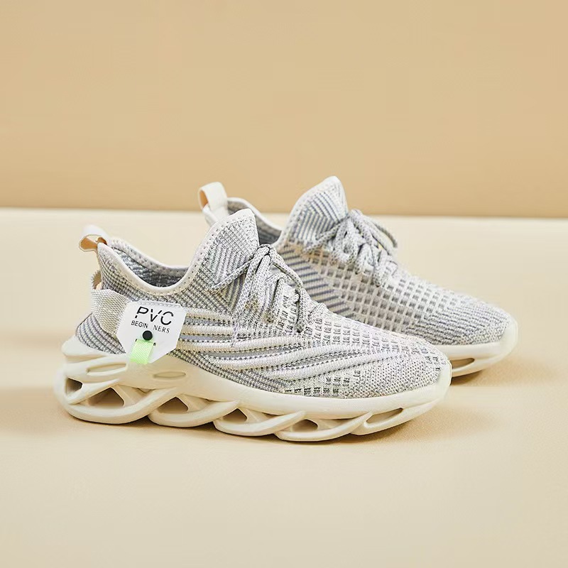 ins Korean version couple style flying woven shoes 2024 Summer new student sports shoes, breathable running casual shoes, lightweight Specification drawing