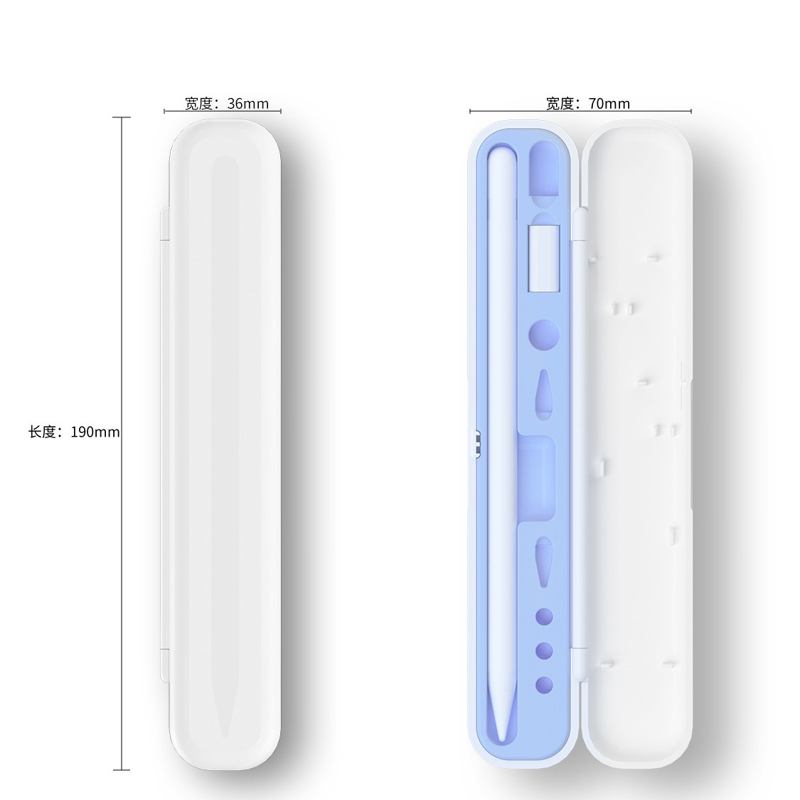 Applicable applepencil storage case, capacitive pen protective case, Apple Pencil case, ipencil first and second generation nib cover Item Picture