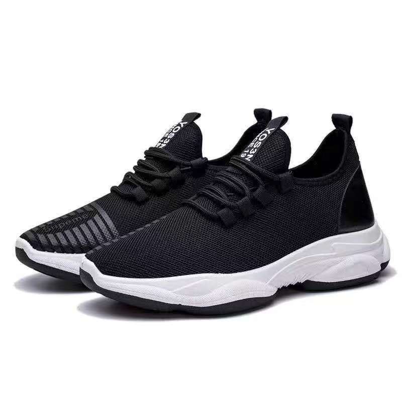 2024 new style sports shoes, soft-soled Korean-style trendy mesh with cutout, wholesale single shoes, lace-up, comfortable and lightweight running shoes Specification drawing