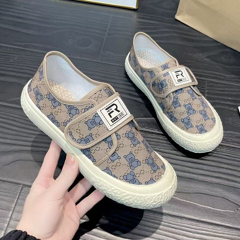 In 2025, new spring styles of women's shoes and sports shoes in old Beijing, cross-border wholesale for export, fisherman's shoes, canvas shoes, board shoes, low top Specification drawing