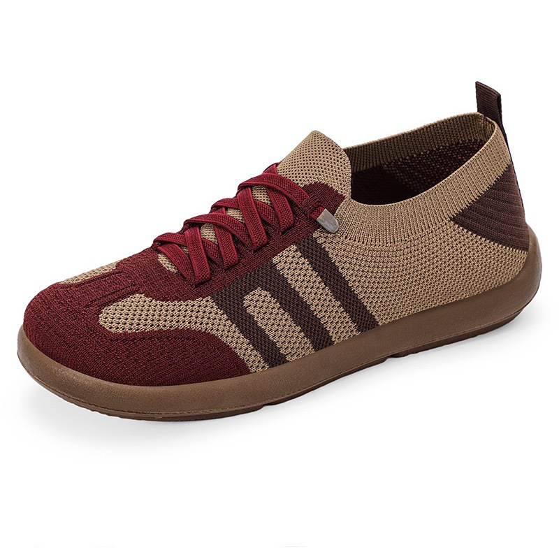 Spring new style fly-woven breathable mesh soft sole fashionable single shoes for women, wholesale of soft sole women's shoes for export Item Picture