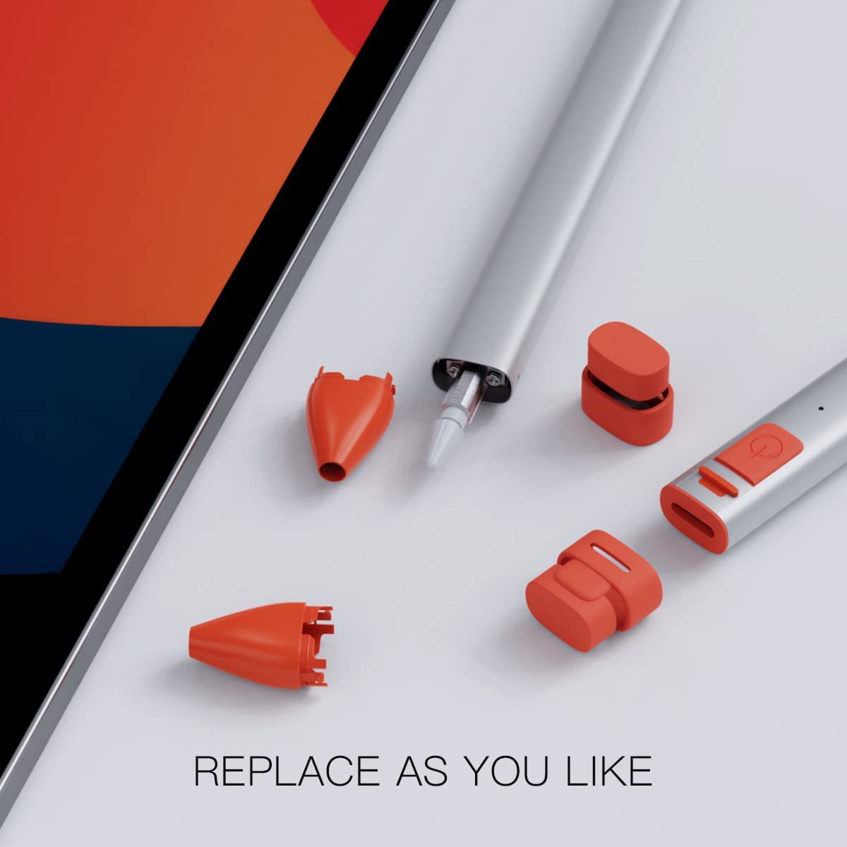 Use Logitech Crayon Pencil silicone top cap to replace the nib cover Application Scenario