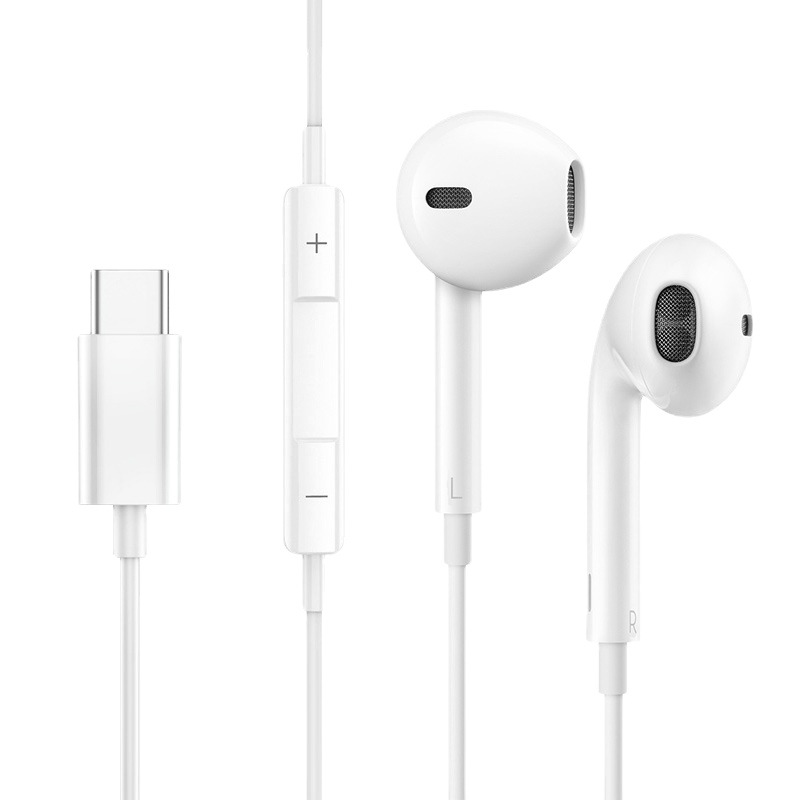 Pisen type-c headphones are wired semi-in-ear headphones with a microphone for music calls and HiFi mobile phones and computers Item Picture