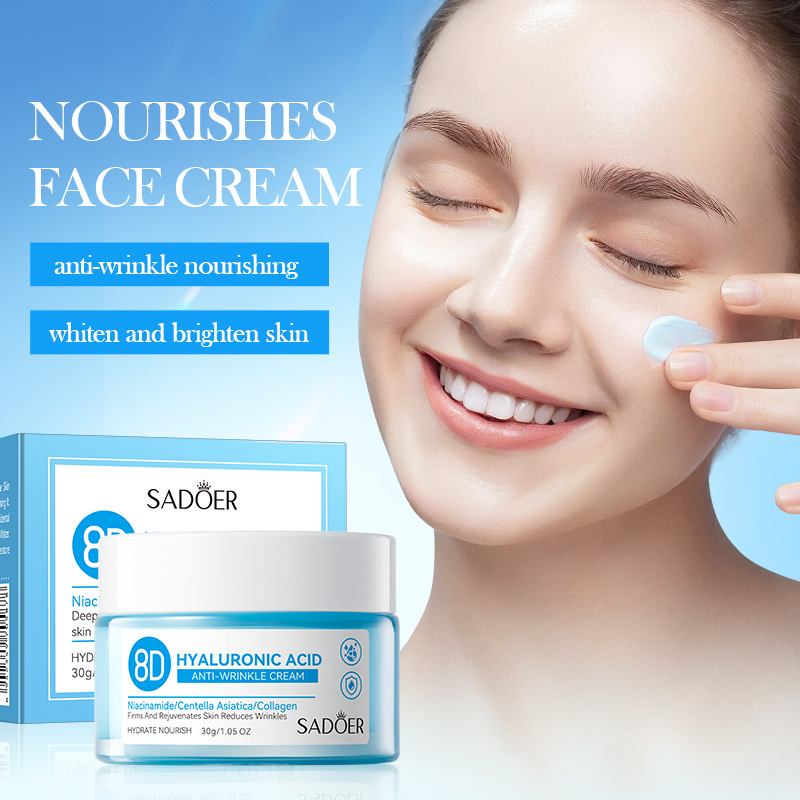 Cross-border export wholesale of SADOER8D Hyaluronic Acid Anti-Wrinkle Hydrating Nourishing Cream and Moisturizing Skin Cream Specification drawing