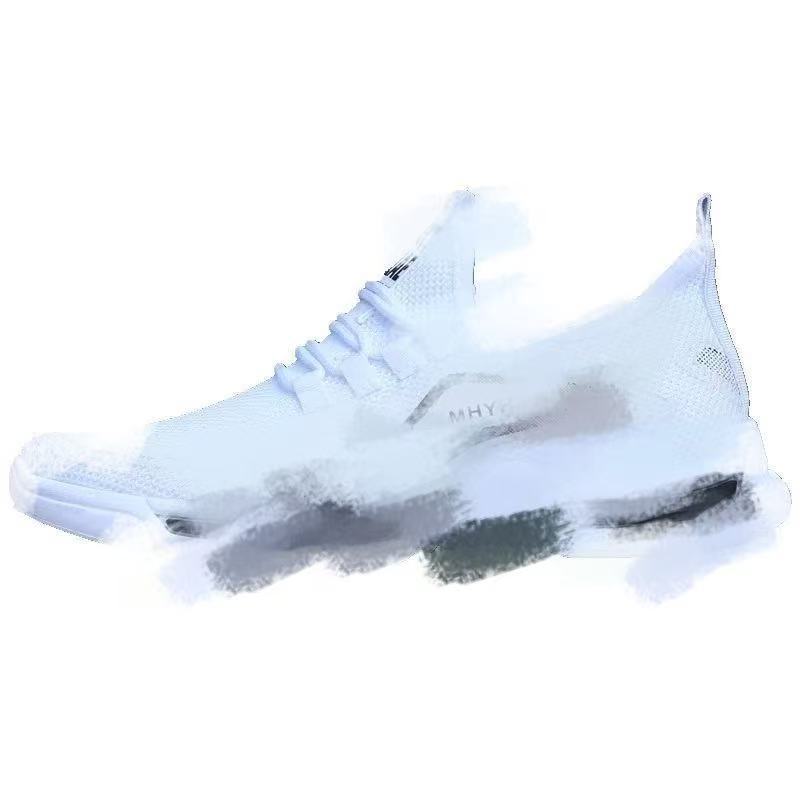 2025 Men's Summer New sports shoes: Comfortable and breathable white sneakers, Feizhi breathable casual shoes, export-oriented shoes for men Item Picture