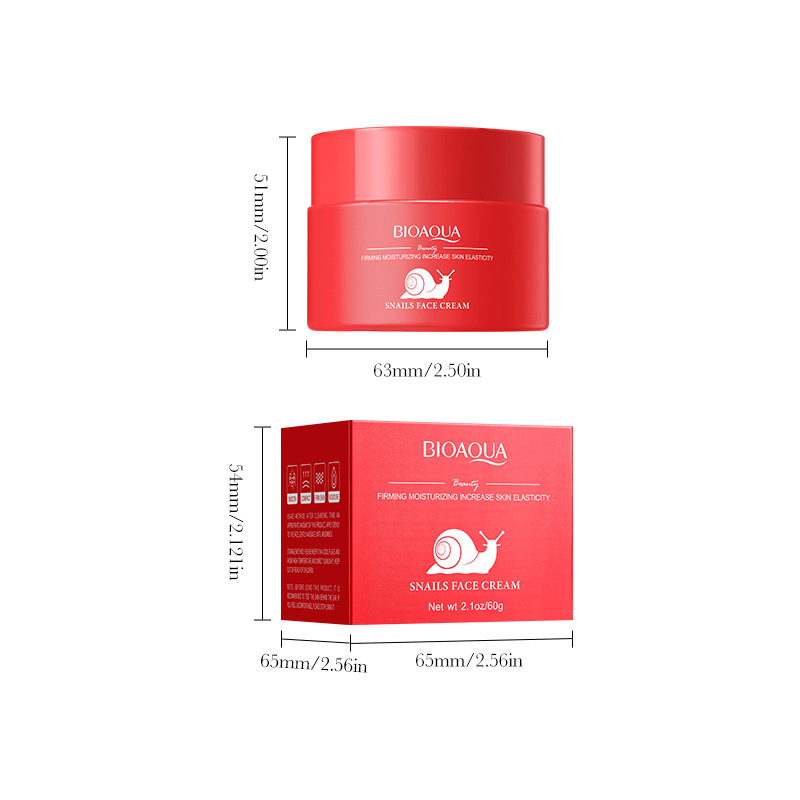 Full English BIOAOUA Snail Firming and Moisturizing Cream, Hydrating and Moisturizing Skin Care Cream, cross-border export wholesale Item Picture