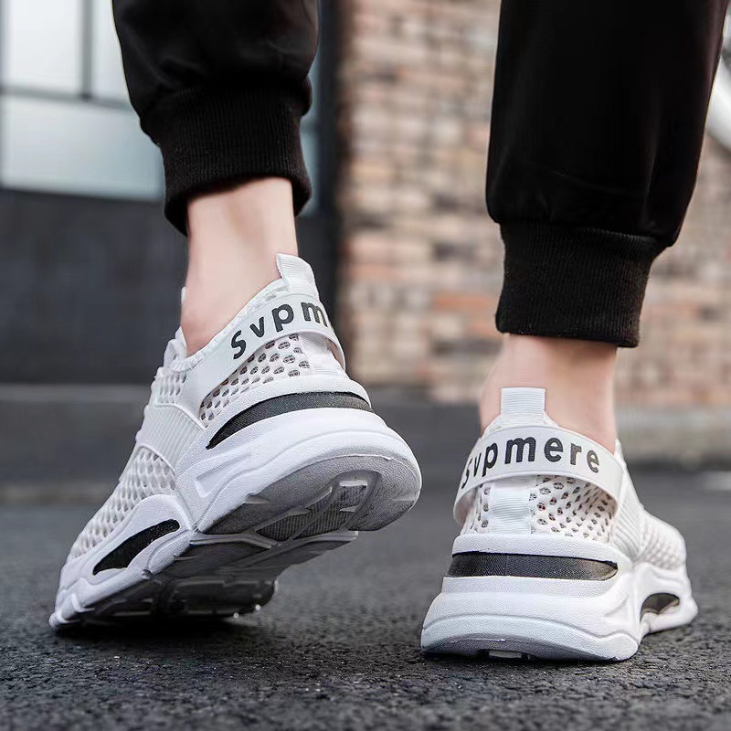 Men's sports shoes 2025 Breathable summer men's shoes Fashionable casual shoes Student lightweight trendy shoes Breathable flying woven men's shoes Application Scenario