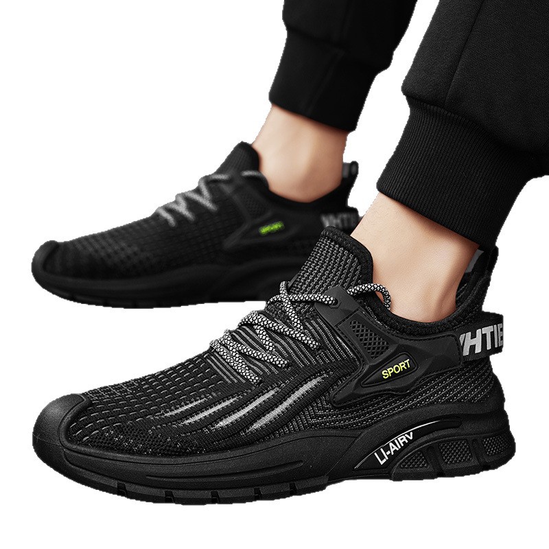 2025 Men's summer breathable casual running shoes, sports shoes, mesh coconut shoes, trendy shoes, cross-border export wholesale Item Picture