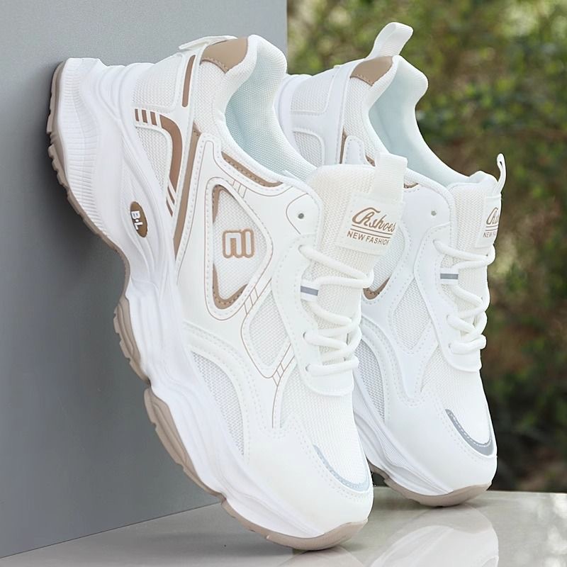 New men's shoes for Spring 2025: Breathable mesh shoes for men, trendy and versatile thick-soled sports shoes, casual dad shoes for men details Picture