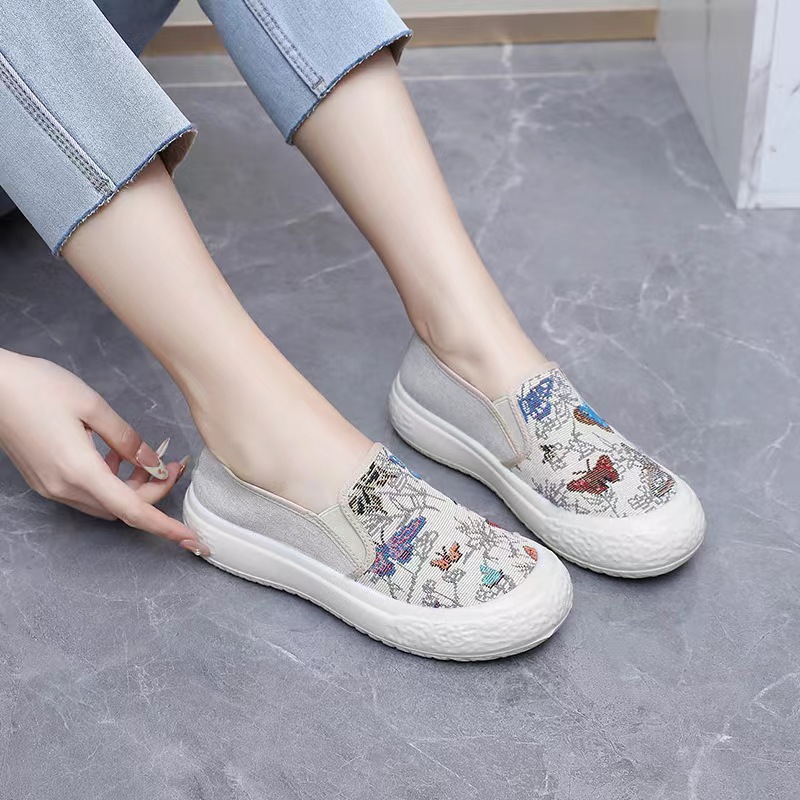 Women's cloth shoes 2025 Spring/Summer new Korean version fisherman shoes, casual and comfortable, single shoes breathable, wholesale one-step women's shoes Application Scenario
