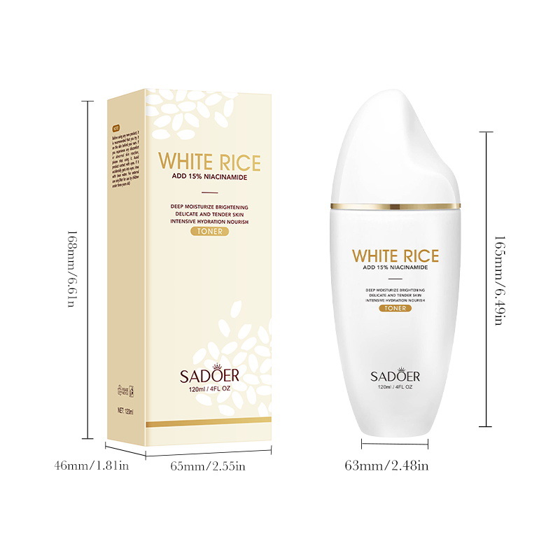 SADOER White Rice Nicotinamide Brightening Toner Hydrating Moisturizing Water Cross-border export wholesale Item Picture