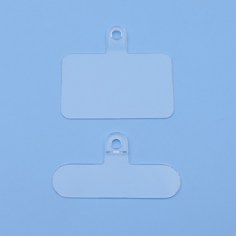 New type of mobile phone lanyard clip, trapezoidal TPU one-piece formed gasket, universal back patch, fixed anti-loss connection patch details Picture