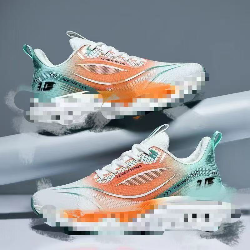 Wholesale of Feizhi mesh sports Shoes for men, 2025 new style Korean version student running shoes, soft sole, breathable and trendy men's shoes details Picture