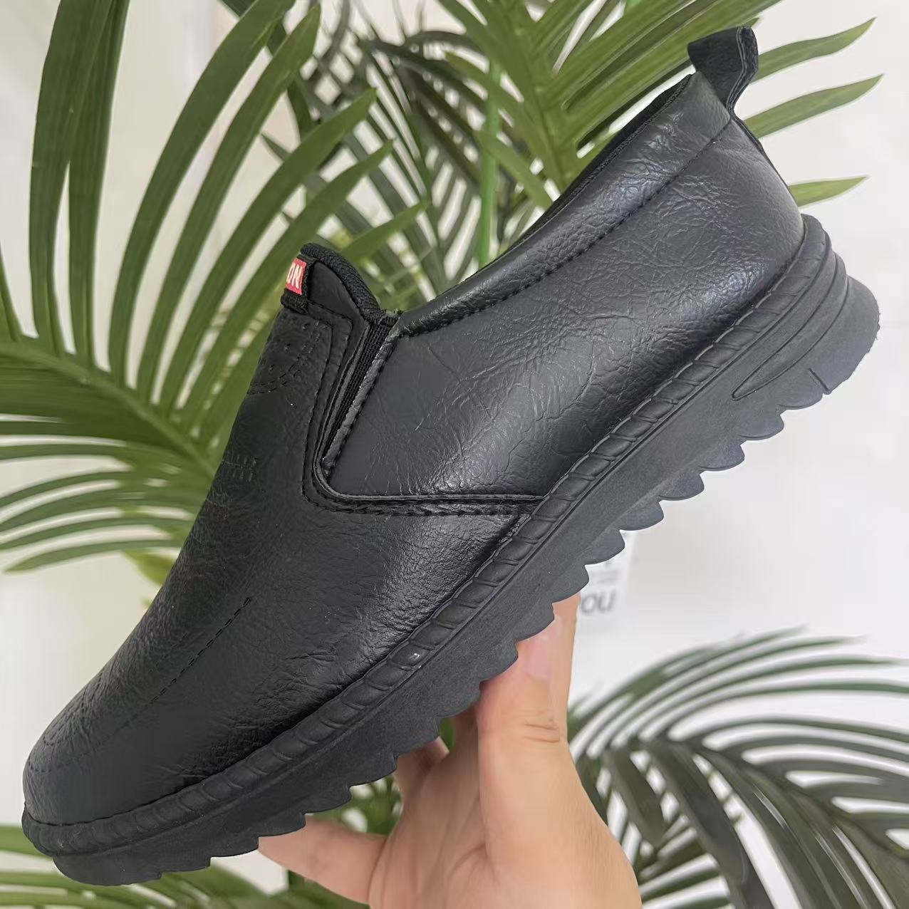 Leather shoes 2025 Autumn/Winter new men's leather shoes with soft soles, comfortable one-step men's casual shoes wholesale, popular men's shoes Specification drawing