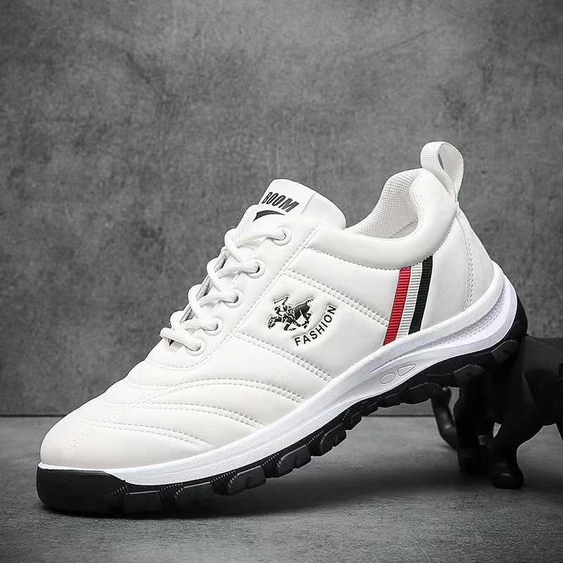 "2025 Autumn and Winter Dad trendy shoes, men's casual sports shoes, Korean-style comfortable white sneakers, student running shoes for the start of the school year. Specification drawing