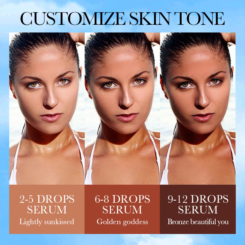 All-english SADOER Tanning Essence Moisturizing and hydrating Bronze tanning Essence cross-border export wholesale Item Picture