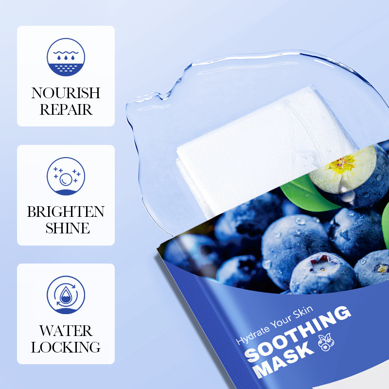 FAYANKOU Blueberry Moisturizing and Hydrating Facial Mask Cross-border export wholesale Specification drawing