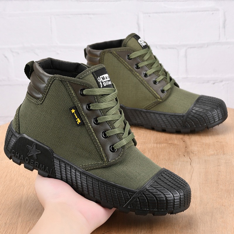 Training shoes, liberation shoes, training shoes, cloth shoes, men's shoes, construction site shoes, canvas shoes, men's shoes, cross-border export wholesale, breathable Application Scenario