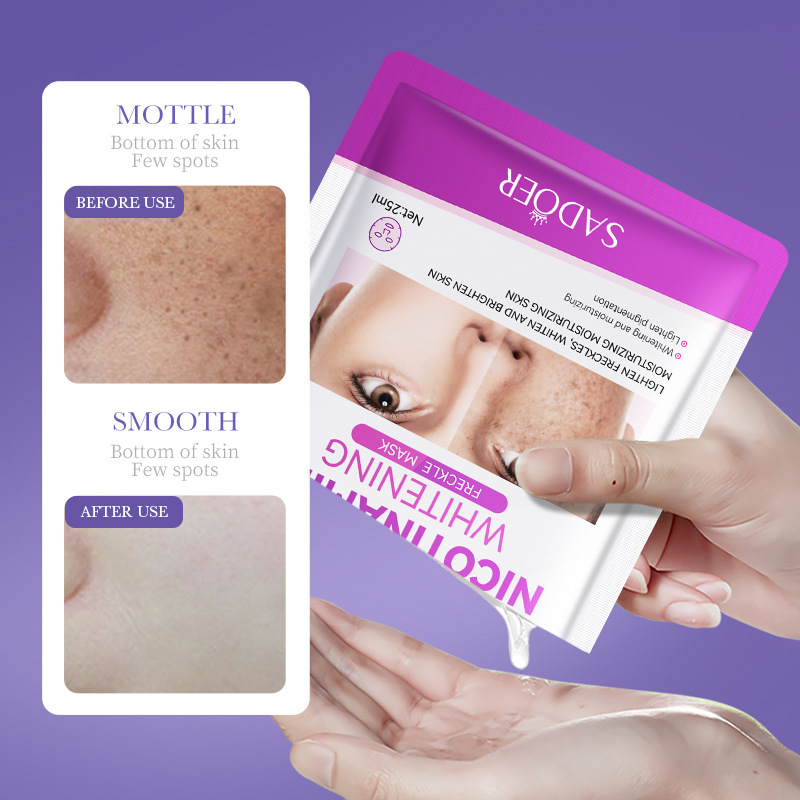 Cross-border wholesale of SADOER niacinamide whitening and freckle-removing Facial mask Moisturizing Mask in English Item Picture