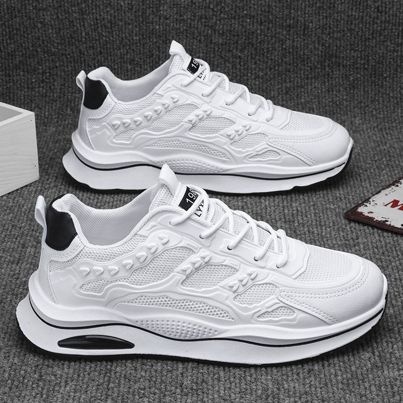 Men's shoes 2025 Spring New low-top thick-soled sports shoes, men's fashionable, trendy, casual and versatile dad trendy shoes Specification drawing