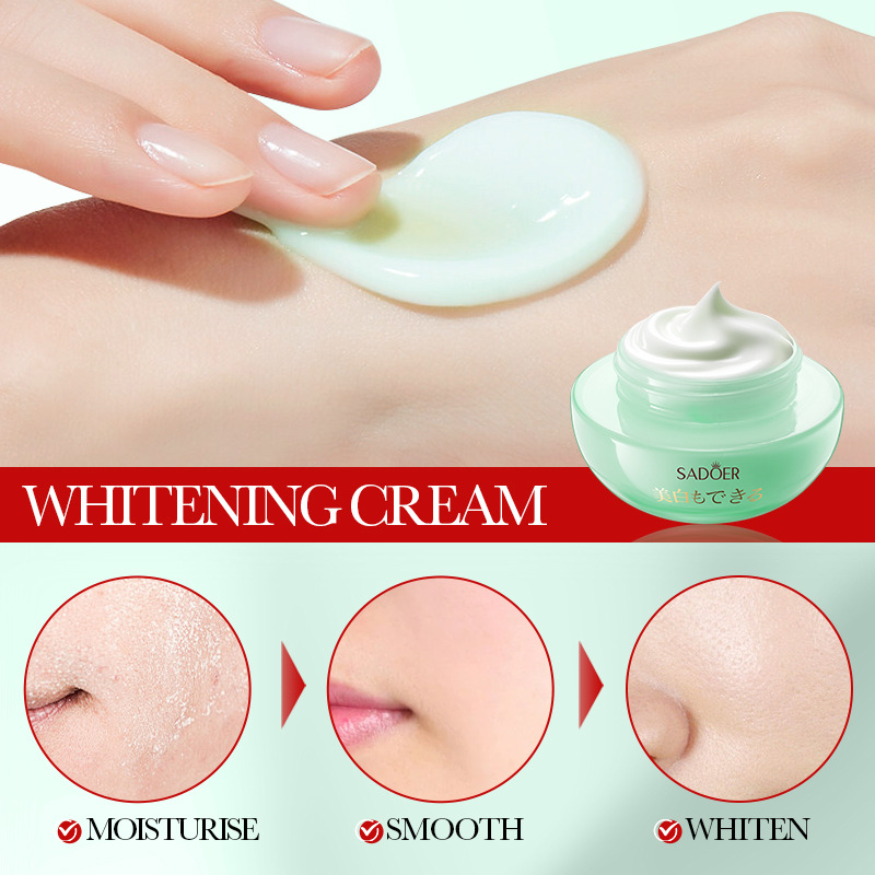 Cross-border wholesale of SADOER niacinamide whitening and brightening skin care products set, facial cleanser and cream in full English Specification drawing