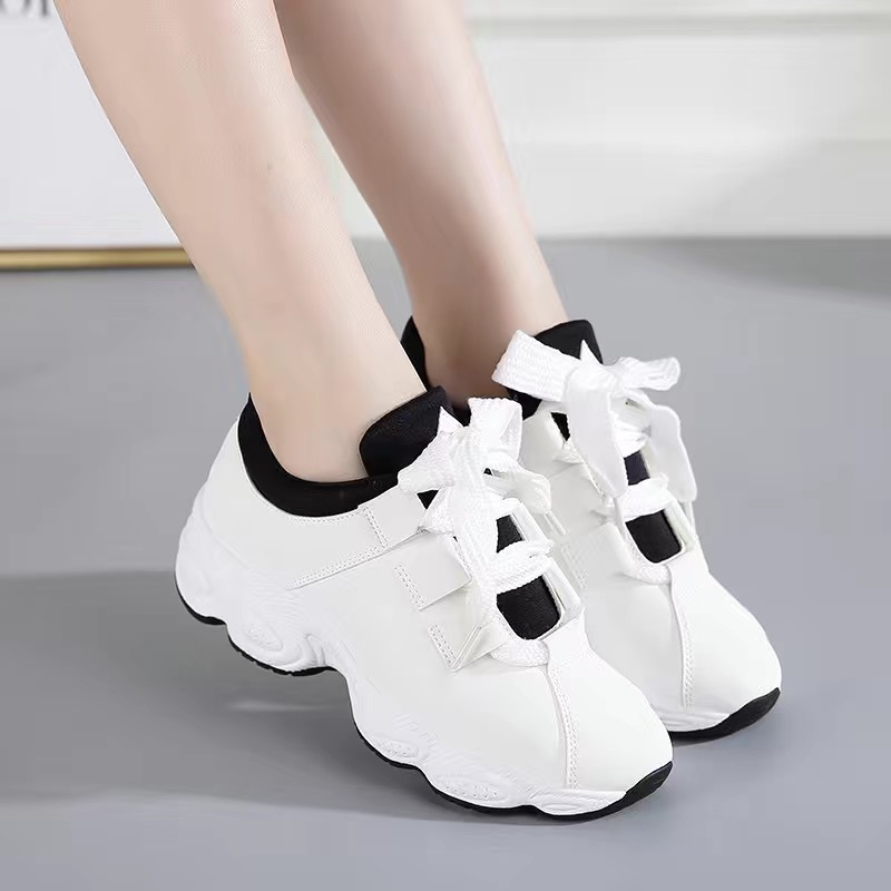 2023 Autumn new style white casual shoes, women's Korean sports shoes, women's shoes, student running shoes, women's foreign trade wholesale Specification drawing