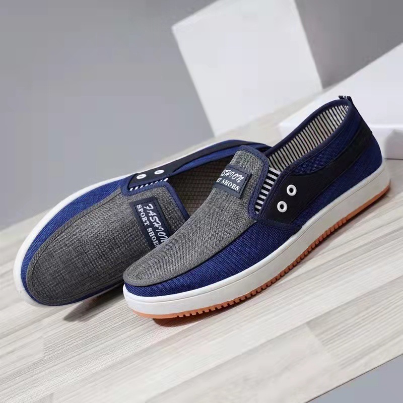 Factory canvas shoes, old Beijing cloth shoes, Korean version denim student shoes, low-top casual men's shoes, one-piece consignment Specification drawing