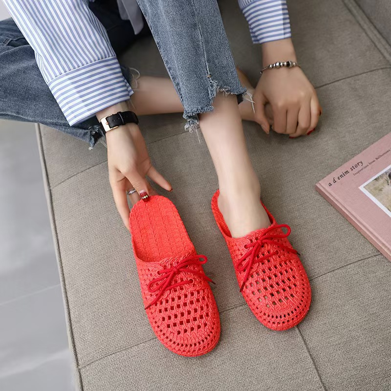 In-stock 2025 new style Baotou slippers for women's summer, versatile, trendy and fashionable for outerwear, student dormitory and home women's cool slippers details Picture