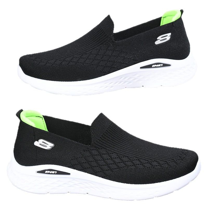 Breathable net shoes for men, 2025 Summer new style, lazy person, hollowed-out one-step casual running, soft sole and soft upper, wholesale for export Item Picture