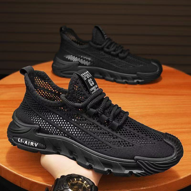 2025 Coconut Shoes Men's Summer New Breathable perforated Mesh Shoes Men's trendy and versatile sports shoes Casual Dad details Picture