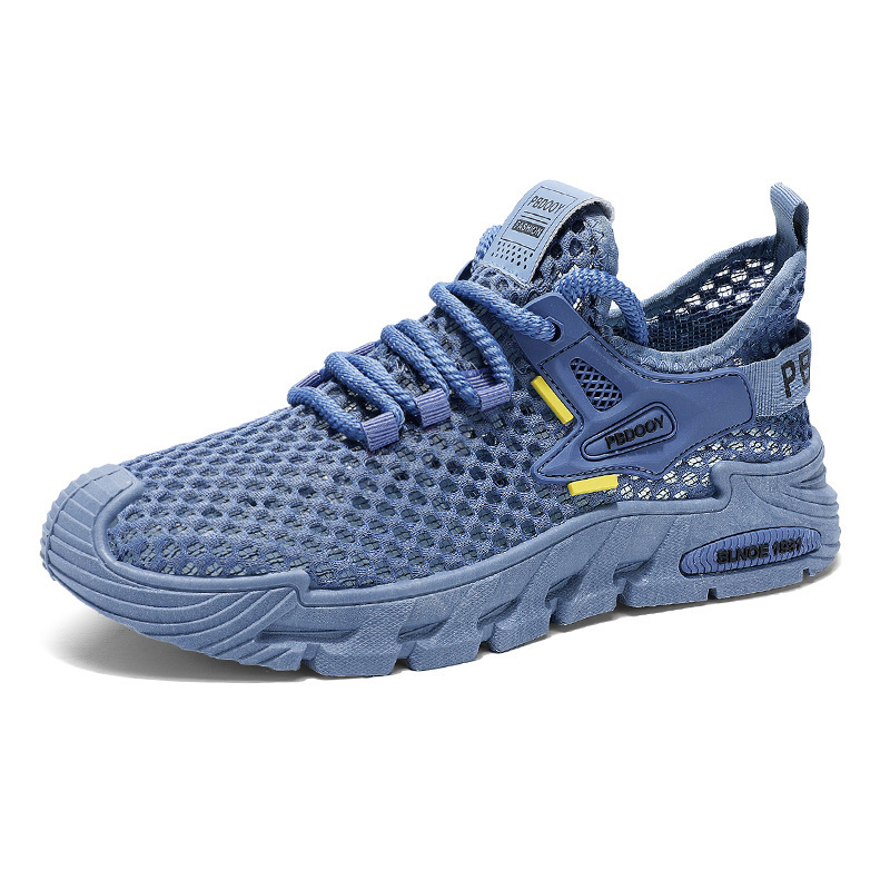 Coconut men's summer breathable flying mesh shoes, men's outdoor sports shoes, soft-soled quick-drying running casual shoes Item Picture