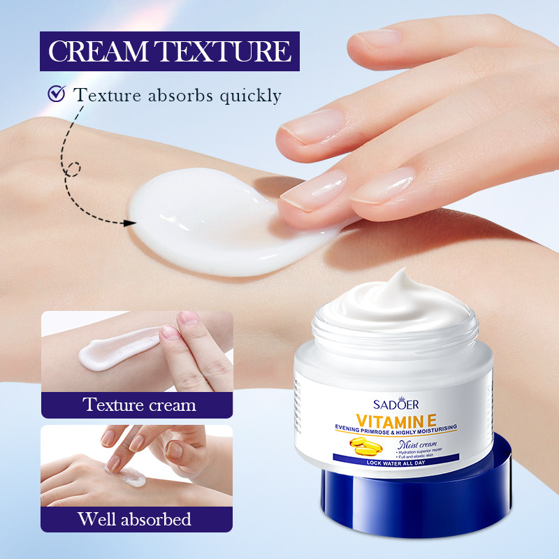SADOER Evening primrose Vitamin E High Moisturizing Cream is available for wholesale overseas to nourish the skin Item Picture
