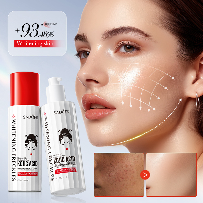Cross-border export wholesale of SADOER Kojic acid Whitening and freckle-Removing Lotion, Brightening, Moisturizing and Nourishing Lotion Specification drawing