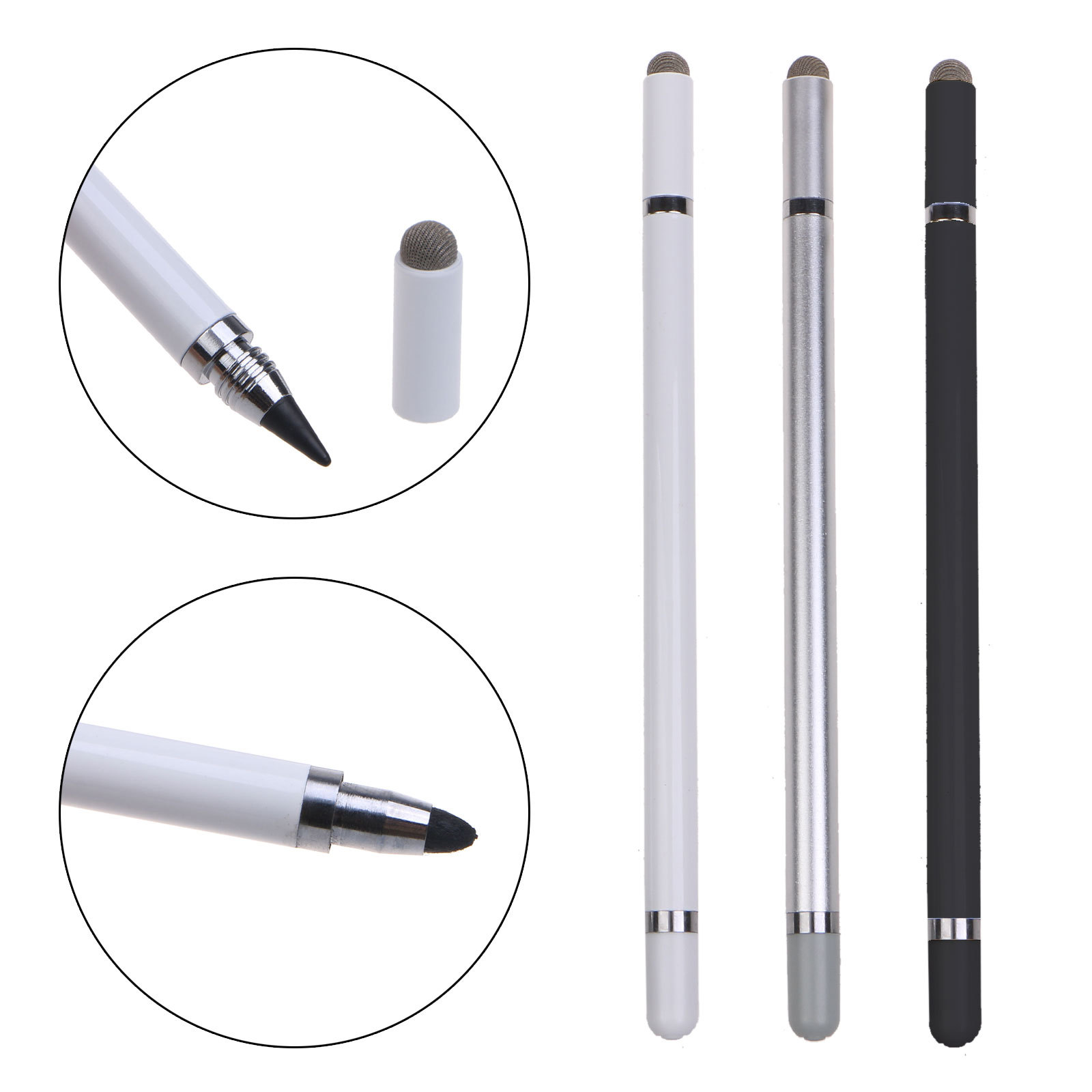 Three-in-one smart touchscreen mobile phone tablet with capacitive pen, stylus and writing pencil Galaxy s pen full figure