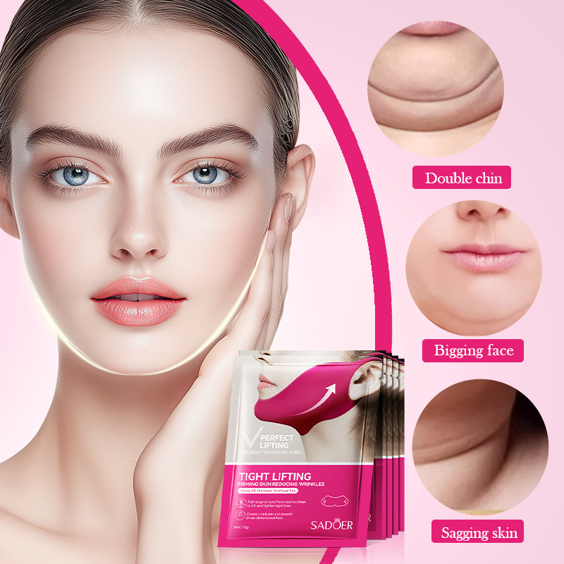 All-english SADOER Lifting and firming V-shaped face Mask Moisturizing and hydrating skin mask cross-border export wholesale details Picture
