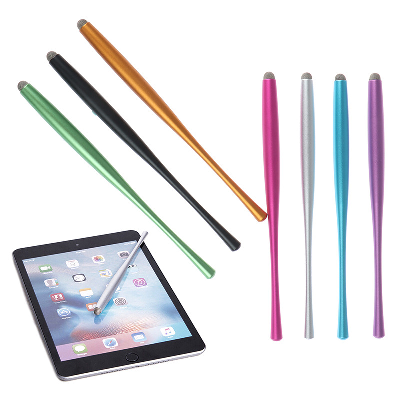 Long Waist capacitive pen, mobile phone and tablet capacitive screen touch pen, conductive fiber cloth tip stylus wholesale full figure
